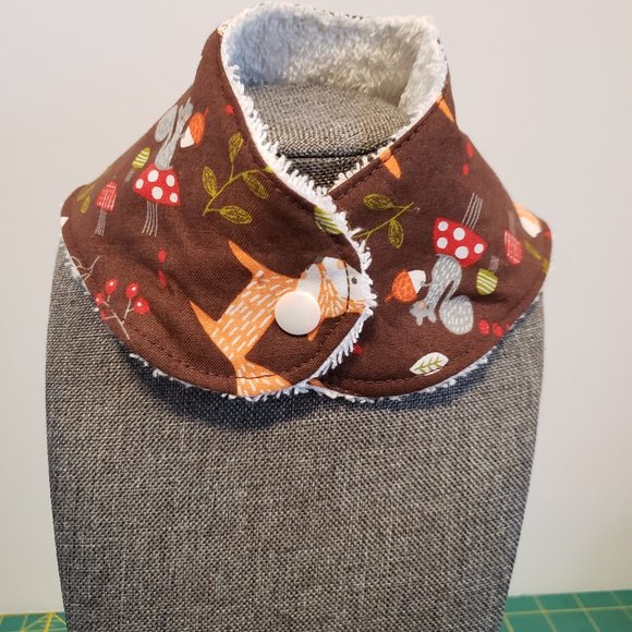 Handmade Lined Baby Drool Bandanas Set Of 3 - Picture 4 of 9